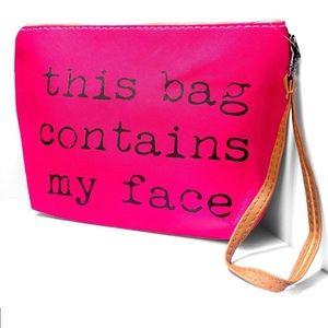 New! Barbie Pink Make Up Cosmetic Essentials Zippered Wristlet Bag